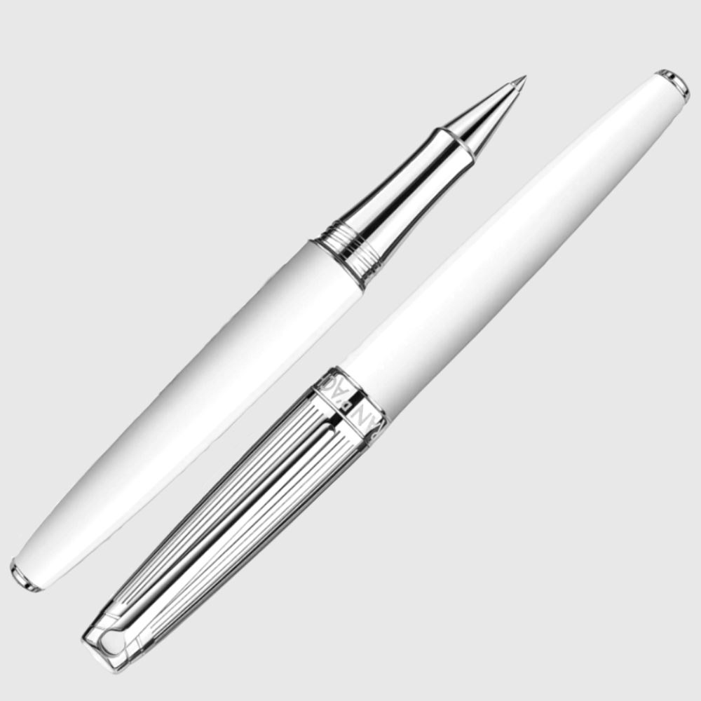 Caran D'Ache Leman White Bicolour Ballpoint Pen